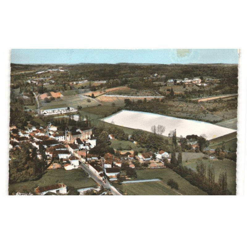 CELLES: vue générale vue aérienne 10x15 - très bon état