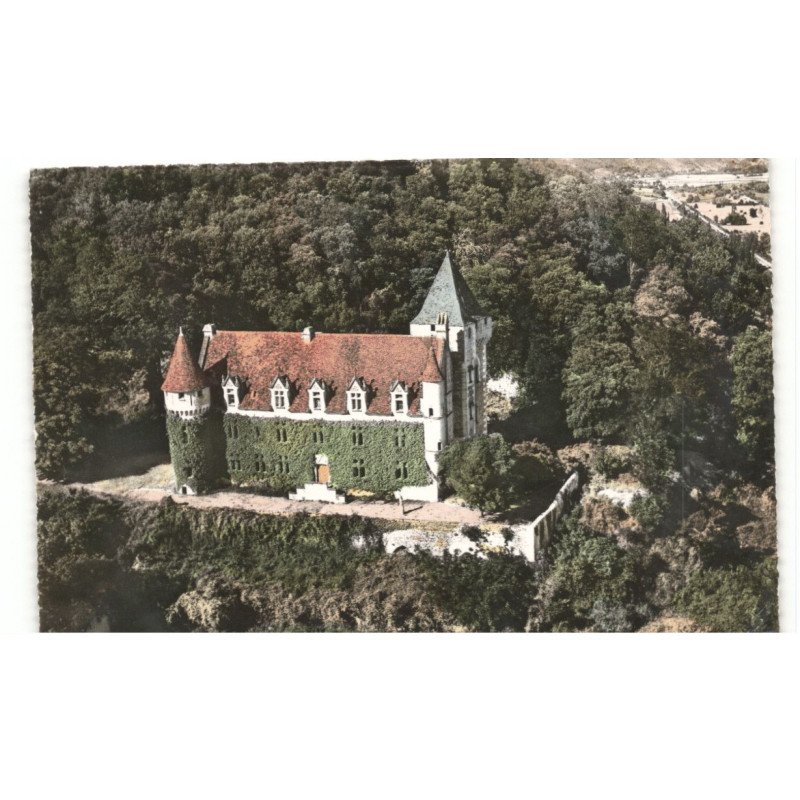 ROUFFILLAC: château vue aérienne 10x15 - très bon état