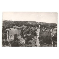 BEYNAC-et-CAZENAC: le château vue aérienne 10x15 - très bon état
