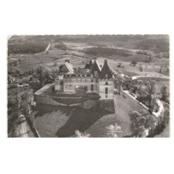 BIRON: château vue aérienne 10x15 - très bon état