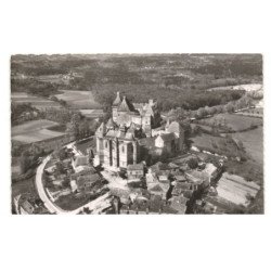 BIRON: château vue aérienne 10x15 - très bon état