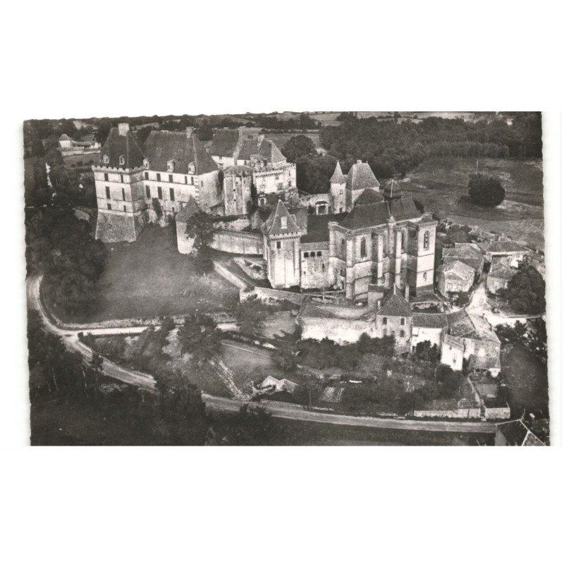 BIRON: château vue aérienne 10x15 - très bon état