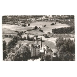 BEYNAC-et-CAZENAC: château de faynac vue aérienne 10x15 - état