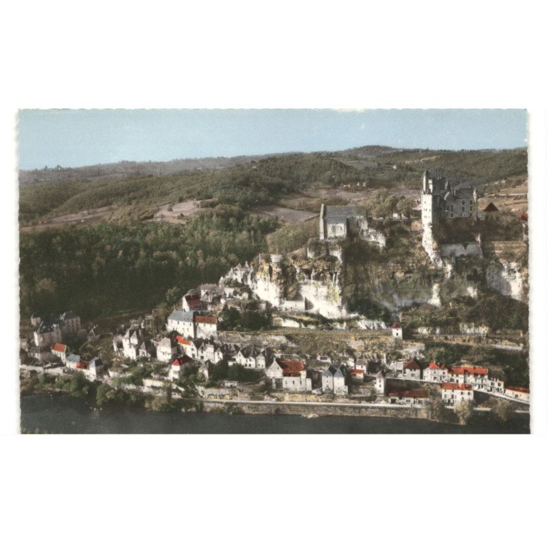 BEYNAC: vue générale vue aérienne 10x15 - très bon état