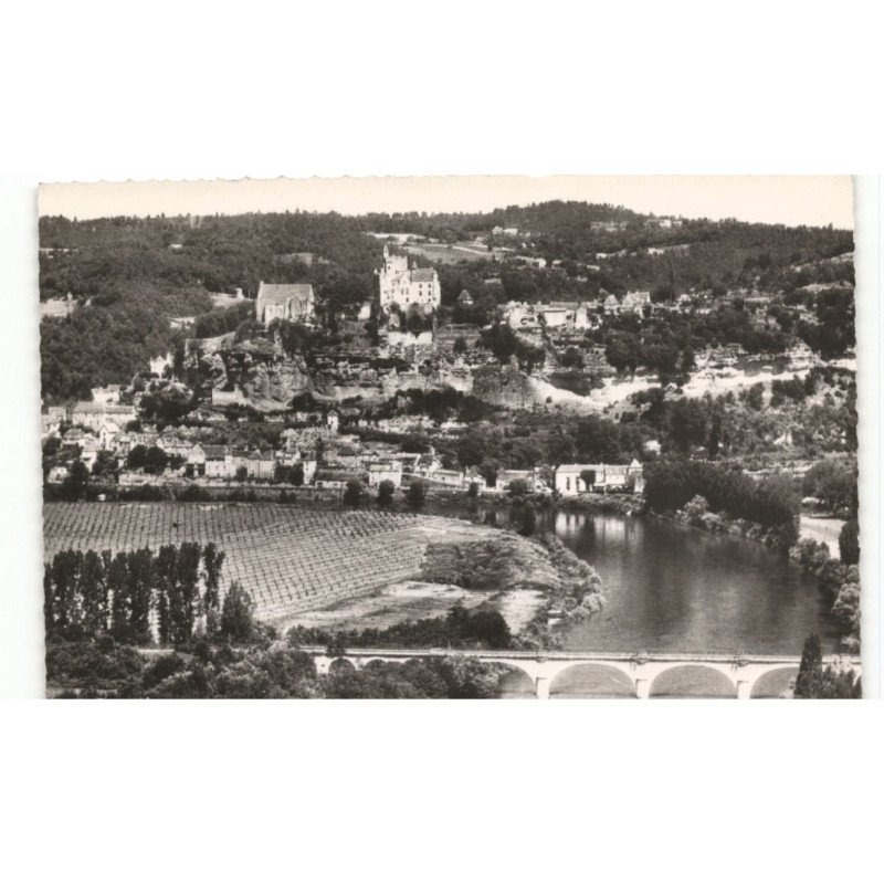 BEYNAC: vue générale vue aérienne 10x15 - très bon état