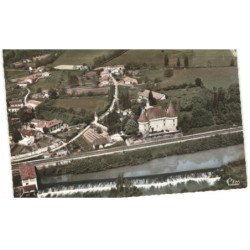 DOUZILLAC: le château de mauriac vue aérienne 10x15 - très bon état