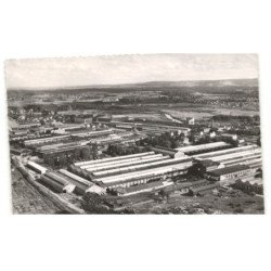 MONTBELLIARD ET SOCHAUX: les usines peugeot vue aérienne 10x15 - très bon état