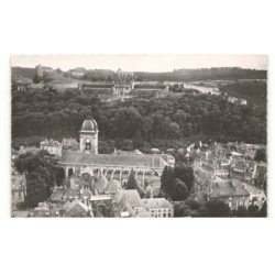 BESANCON: la porte noire la cathédrale saint-jean au fond la citadelle vue aérienne 10x15 - très bon état