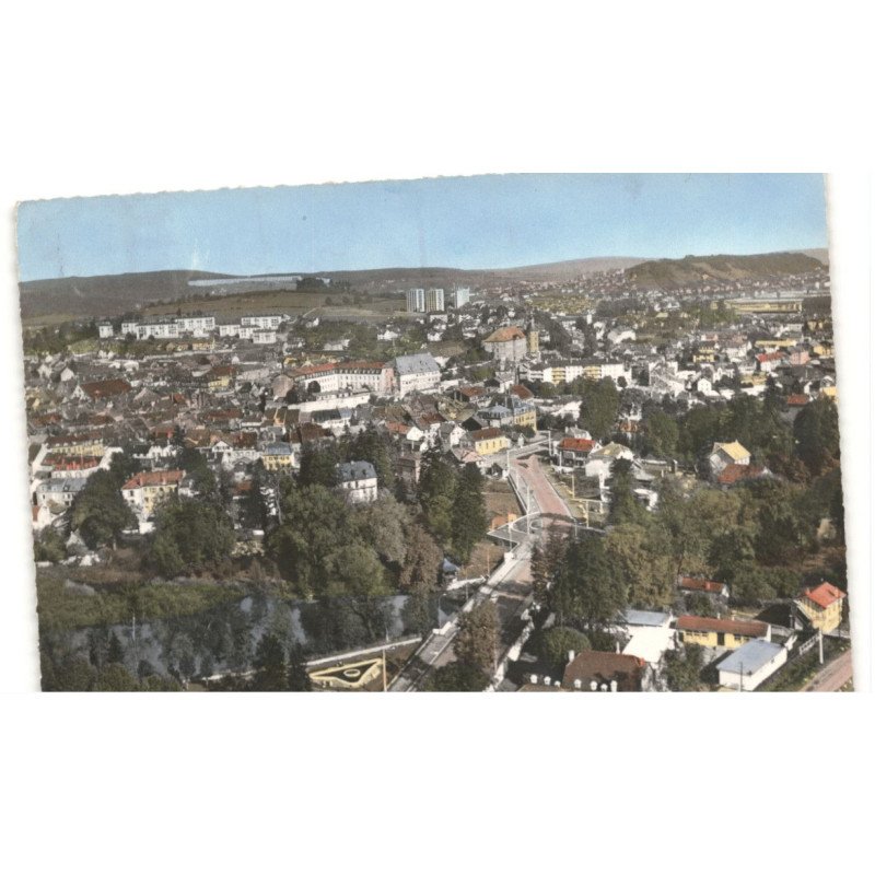 MONTBELLIARD: vue générale vue aérienne 10x15 - très bon état