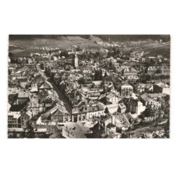 PONTARLIER: rue et porte de la république vue aérienne 10x15 - très bon état