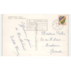 MONTBELLIARD: église saint-maimboeuf vue aérienne 10x15 - très bon état
