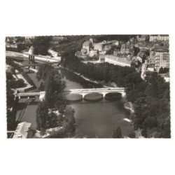 BESANCON: barrage mmicaud pont de la république vue aérienne 10x15 - très bon état
