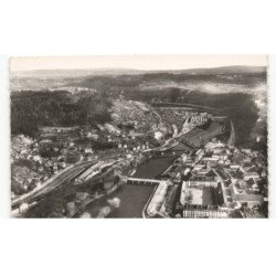 BESANCON: le doubs et les prés de vaux vue aérienne 10x15 - très bon état