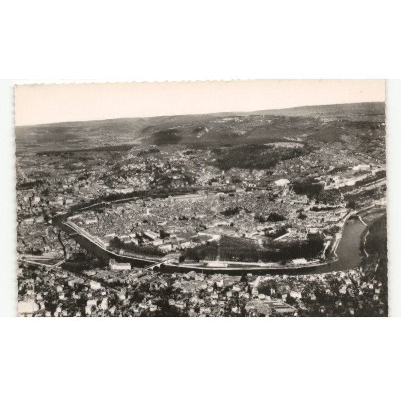 BESANCON: la boucle du doubs vue aérienne 10x15 - très bon état