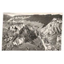 PONTARLIER: fort du larmont et château de joux vue aérienne 10x15 - très bon état