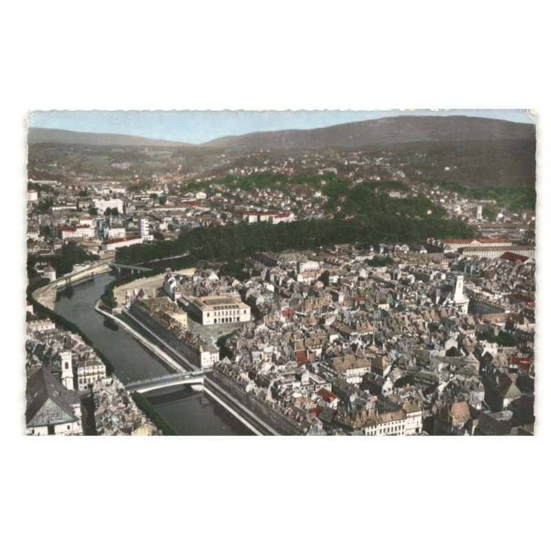 BESANCON: vue panoramique vue aérienne 10x15 - très bon état