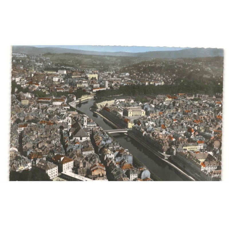 BESANCON: vue panoramique vue aérienne 10x15 - très bon état