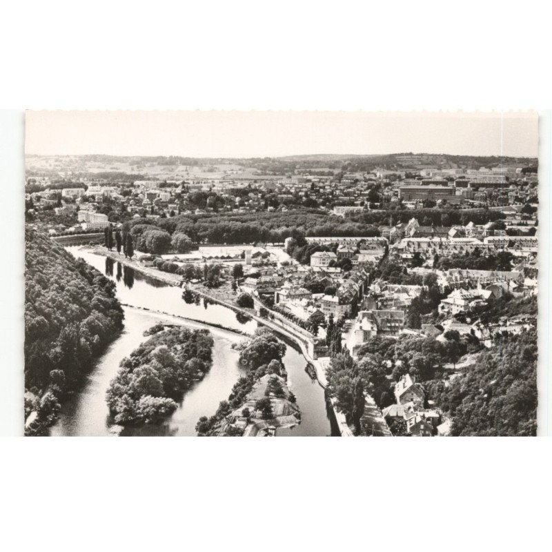 BESANCON: vue générale prise depuis la citadelle vue aérienne 10x15 - très bon état