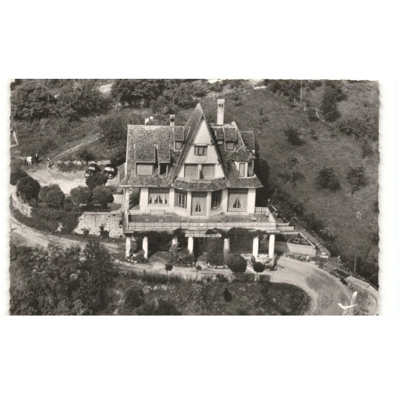 BAUME-les-DAMES: hostellerie du château d'as relais gastronomique vue aérienne 10x15 - très bon état