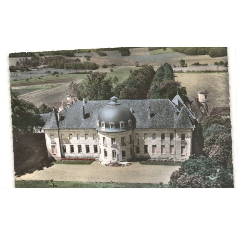 MONCLEY: le château vue aérienne 10x15 - très bon état