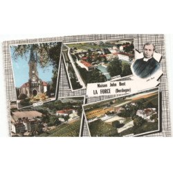 LA FORCE: maison John Bost vue aérienne 10x15 - très bon état