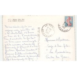 LA FORCE: maison John Bost vue aérienne 10x15 - très bon état