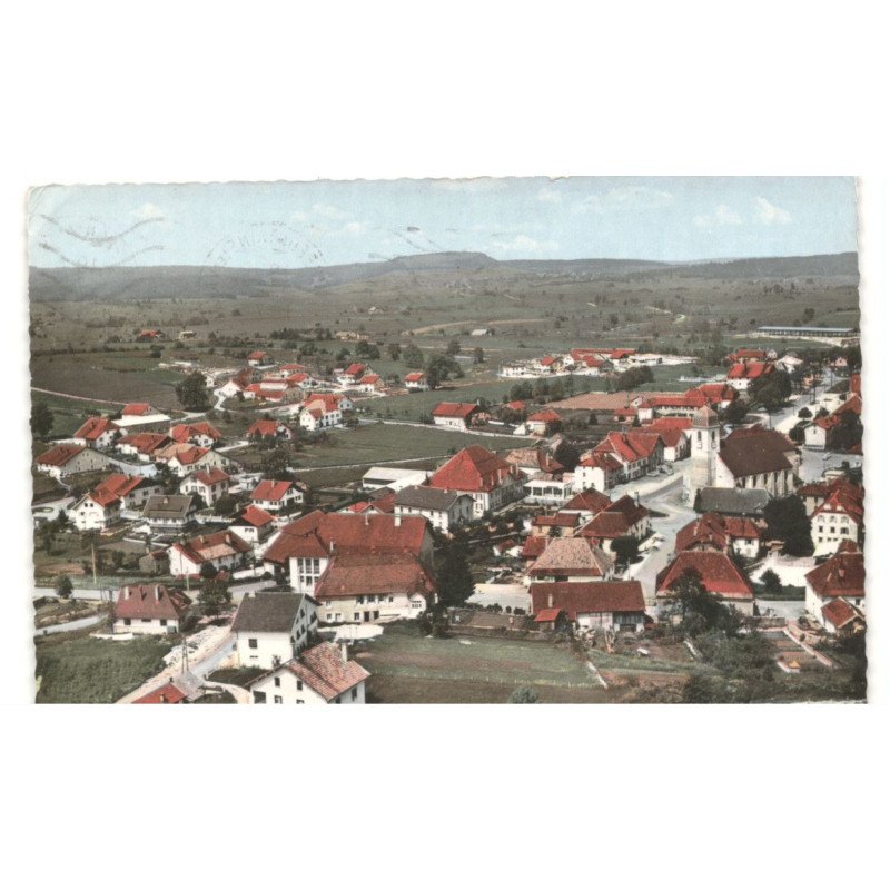 PIERREFONTAINE-les-VARANS: vue générale vue aérienne 10x15 - très bon état