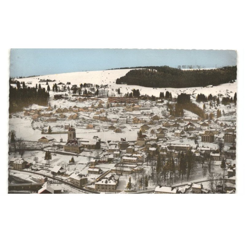 MORTEAU: vue générale sous la neige vue aérienne 10x15 - très bon état