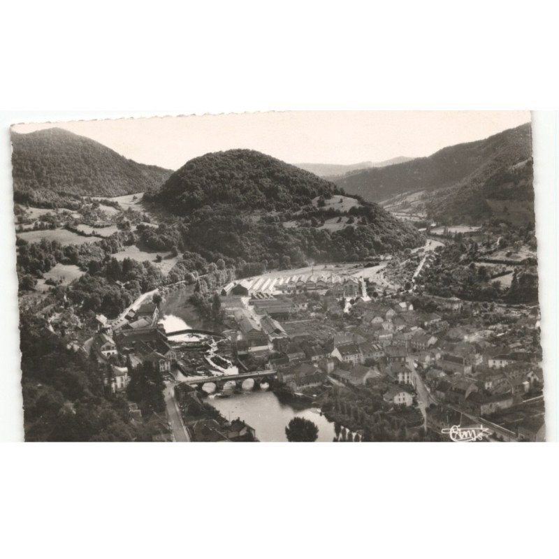 PONT-de-ROIDE: la vallée du doubs vue aérienne 10x15 - très bon état