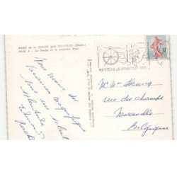PONT de la ROCHE: le doubs et le nouveau pont vue aérienne 10x15 - très bon état