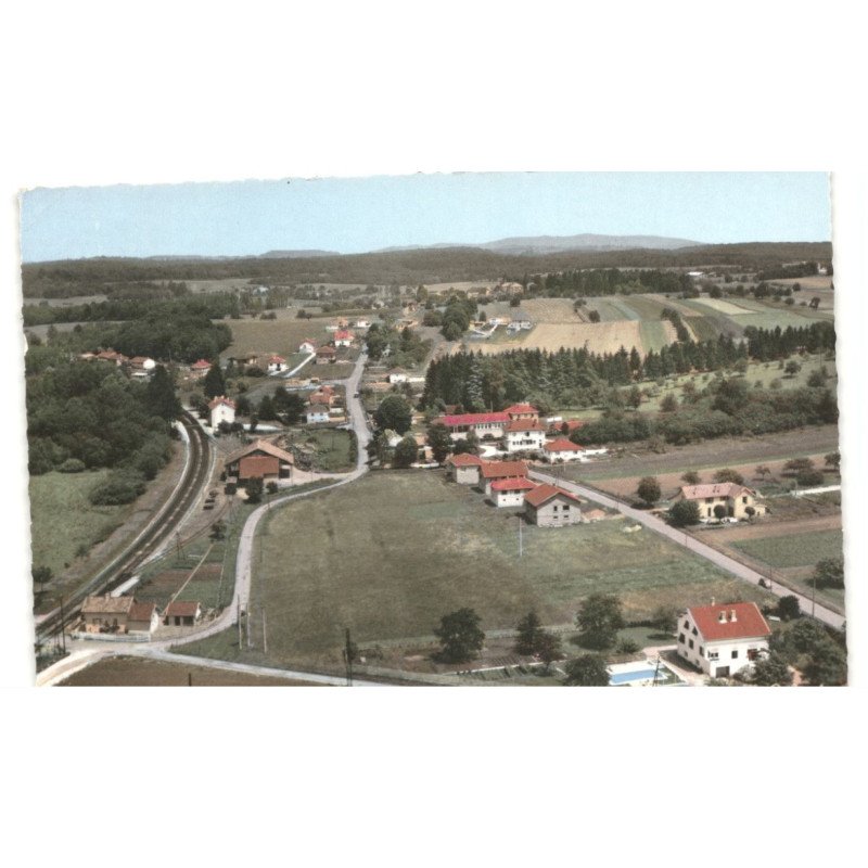MONTFERRAND-le-CHATEAU: le quartier de la gare vue aérienne 10x15 - très bon état