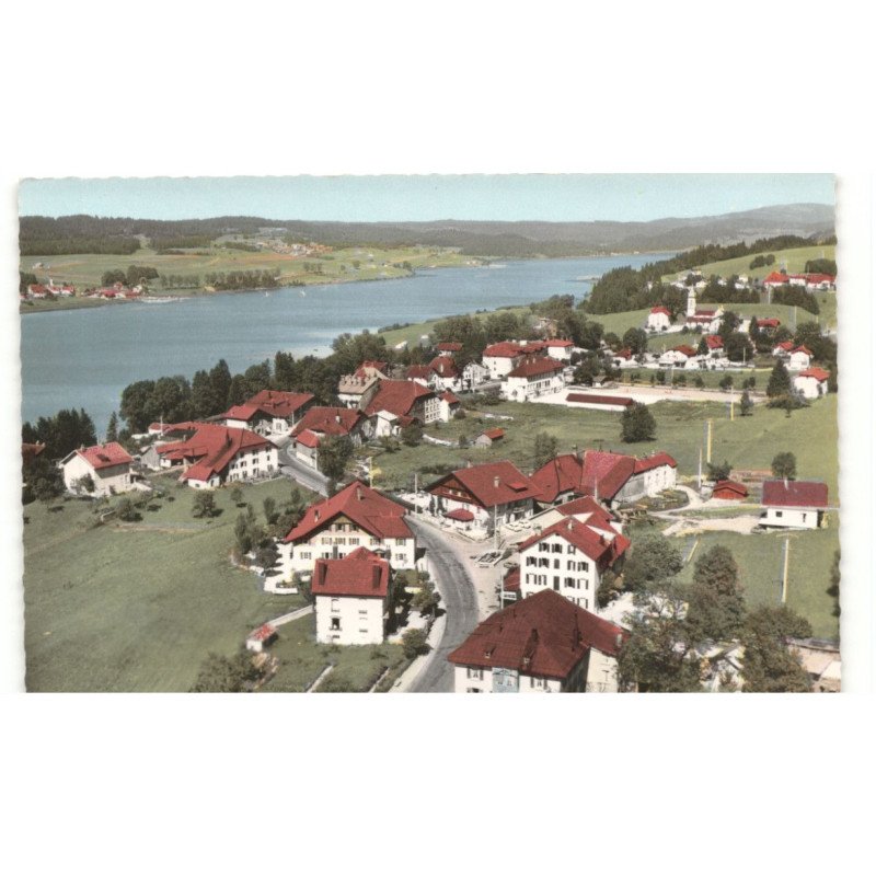 MALBUISSON: vue générale et le lac vue aérienne 10x15 - très bon état