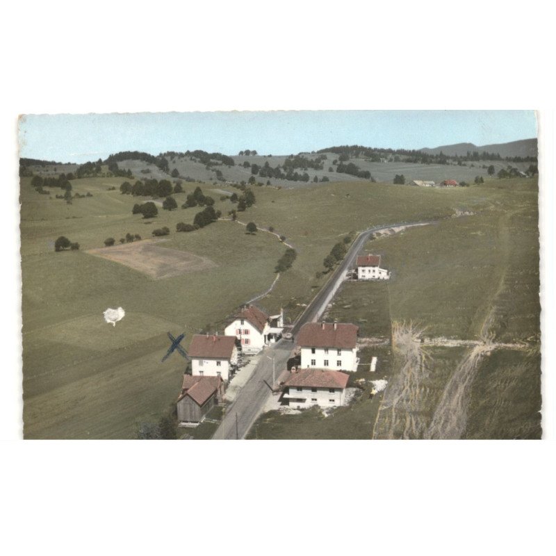 LES FOURGS: la poste de douane vue aérienne 10x15 - très bon état