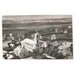 FRASNE: quartier de l'église vue aérienne 10x15 - très bon état