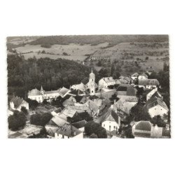 BYANS: sommet de la côte d'abbans-dessus et le centre du village vue aérienne 10x15 - très bon état