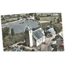 RIGNEY: l'église et l'etang vue aérienne 10x15 - état