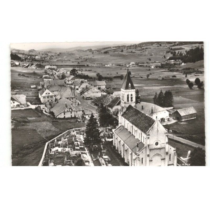 LES LONGEVILLES: vue générale vue aérienne 10x15 - très bon état