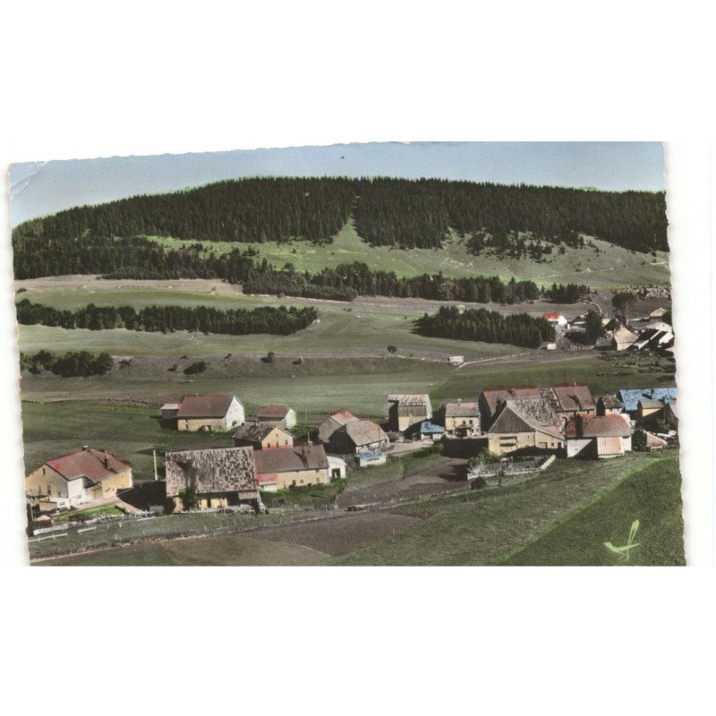 LA CHAUX-NEUVE: le bas du village vue aérienne 10x15 - très bon état