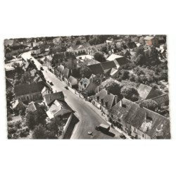 GENLIS: la grande rue vue aérienne 10x15 - très bon état