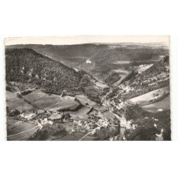 GOUMOIS: vue générale et vallée du doubs vue aérienne 10x15 - très bon état