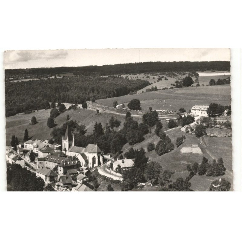 MONTBENOIT: hôtel du bon repos vue aérienne 10x15 - très bon état