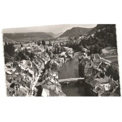 ORNANS: la loue et vue générale vue aérienne 10x15 - très bon état