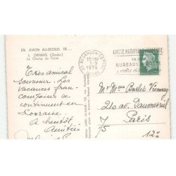 ORNANS: le champ de foire vue aérienne 10x15 - très bon état
