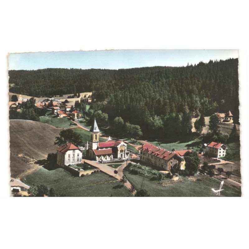 MALBUISSON: quartier de l'église vue aérienne 10x15 - très bon état