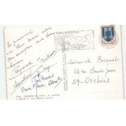 TOURNON: vue générale et les ponts sur le rhône vue aérienne 10x15 - très bon état