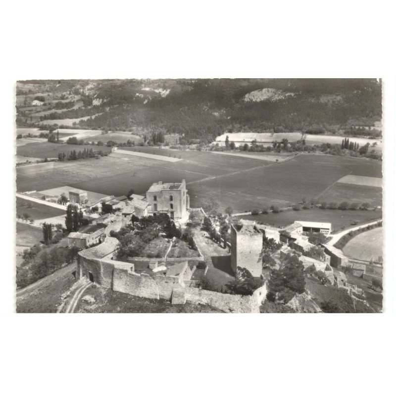 ROUSSAS: vue générale le vieux château et ses fortifications vue aérienne 10x15 - très bon état