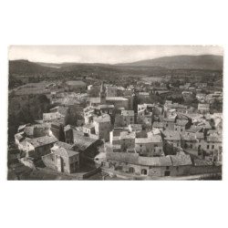 ROCHEGUDE: vue générale au centre, l'église, le château vue aérienne 10x15 - très bon état