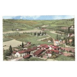 SAINT-MICHEL-sur-SAVASSE: vue générale et l'hôtel des fins gourmets vue aérienne 10x15 - très bon état