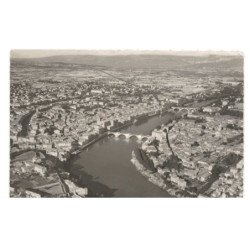 ROMANS - BOURG-de-PEAGE: pont sur l'isère vue aérienne 10x15 - très bon état