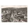 ROCHEGUDE: l'église au 1er plan, place du portail saint-denis vue aérienne 10x15 - très bon état